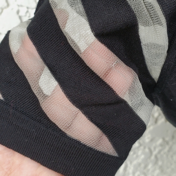 Vintage Valentino Top Black & White Small Medium - Picture 4 of 8